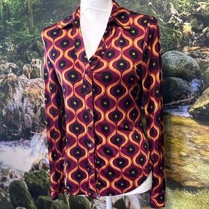 Vibrant Women's Button Down Shirt